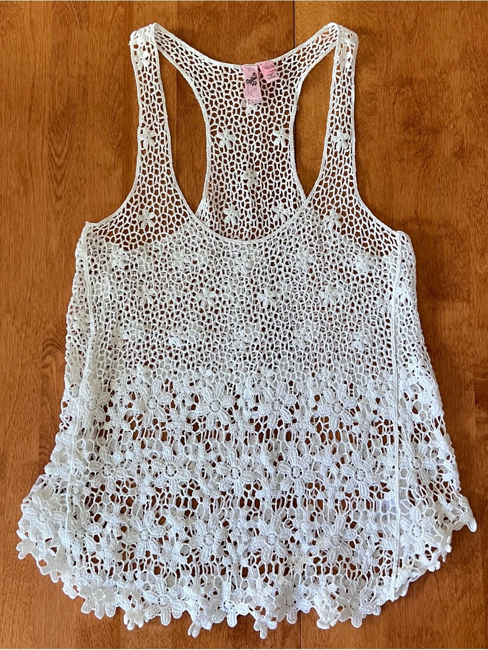 Dolled Up Floral Crochet Tank Top